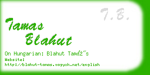 tamas blahut business card